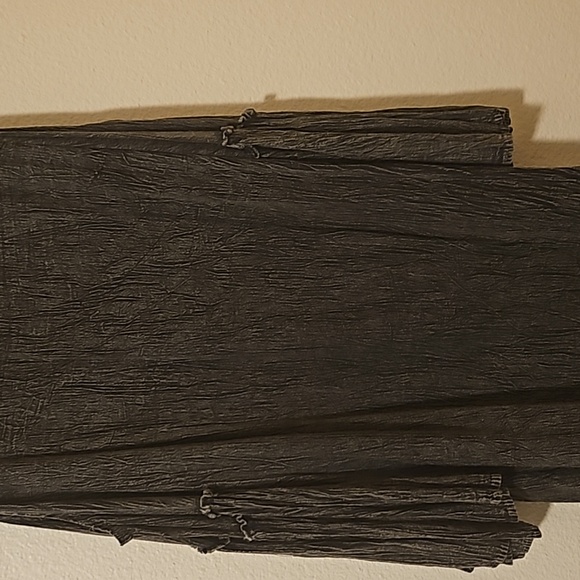 RIVIERA SUN COLD SHOULDER EMBROIDERED CASUAL DRESS CHARCOAL BLACK SIZE LARG - Picture 2 of 4